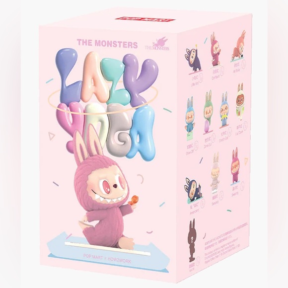 POP MART Other - The Monsters Lazy Yoga Pink Figure by Pop Mart Blind Box